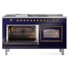ILVE_UN60FSNMPMBB_Nostalgie_II_60"_Dual_Fuel_Range_main_oven_door_opened