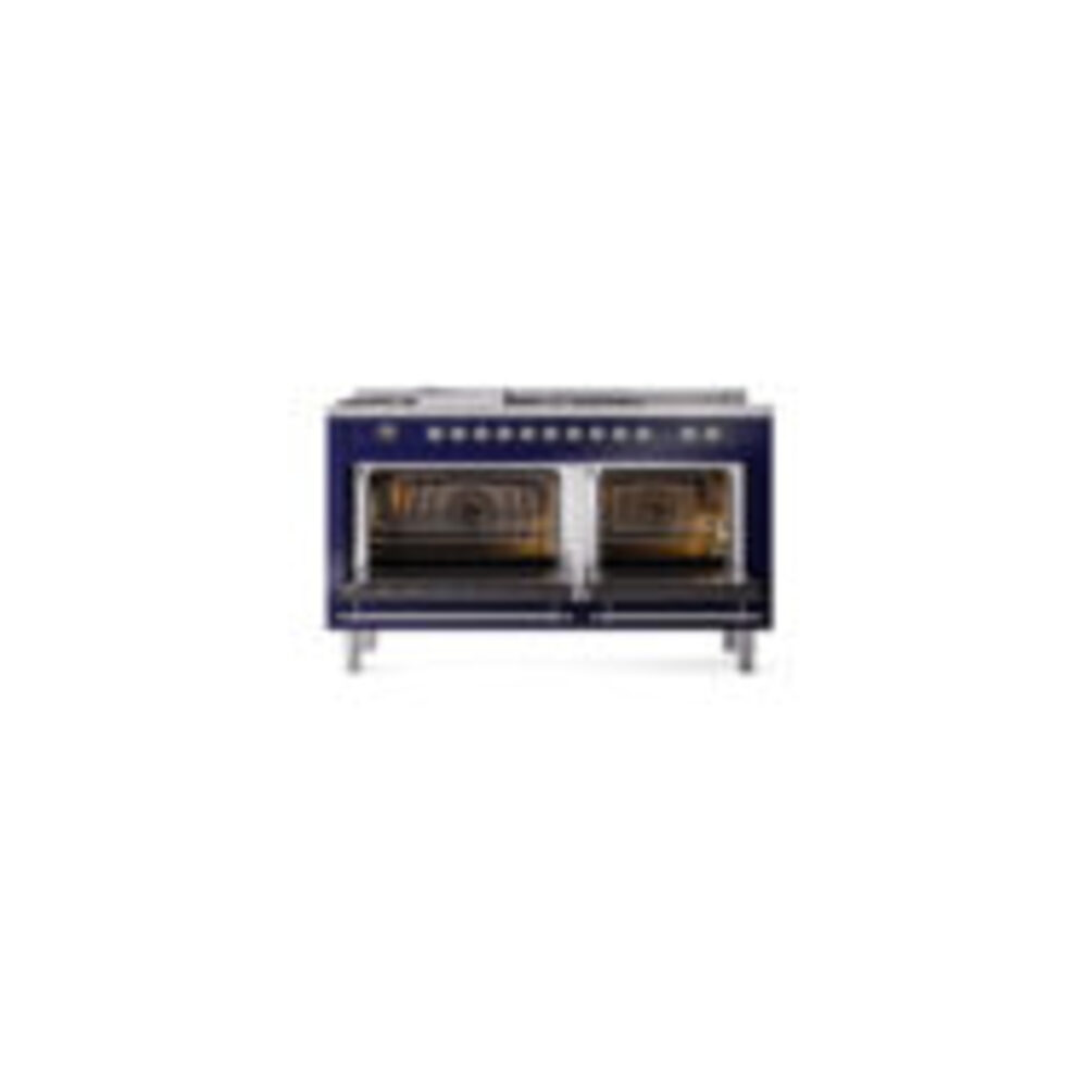 ILVE_UN60FSNMPMBCLP_Nostalgie_II_60"_Dual_Fuel_Range_oven_door_opened