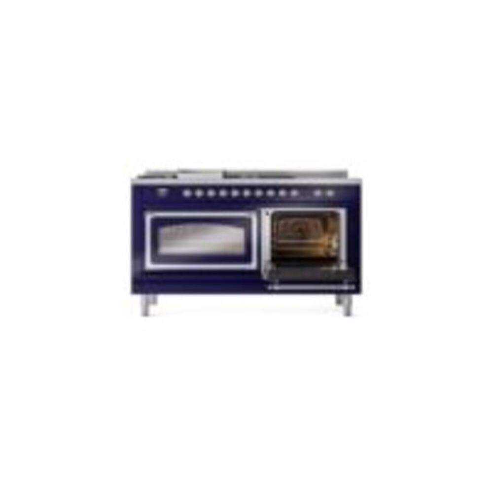 ILVE_UN60FSNMPMBCLP_Nostalgie_II_60"_Dual_Fuel_Range_side_oven_door_opened