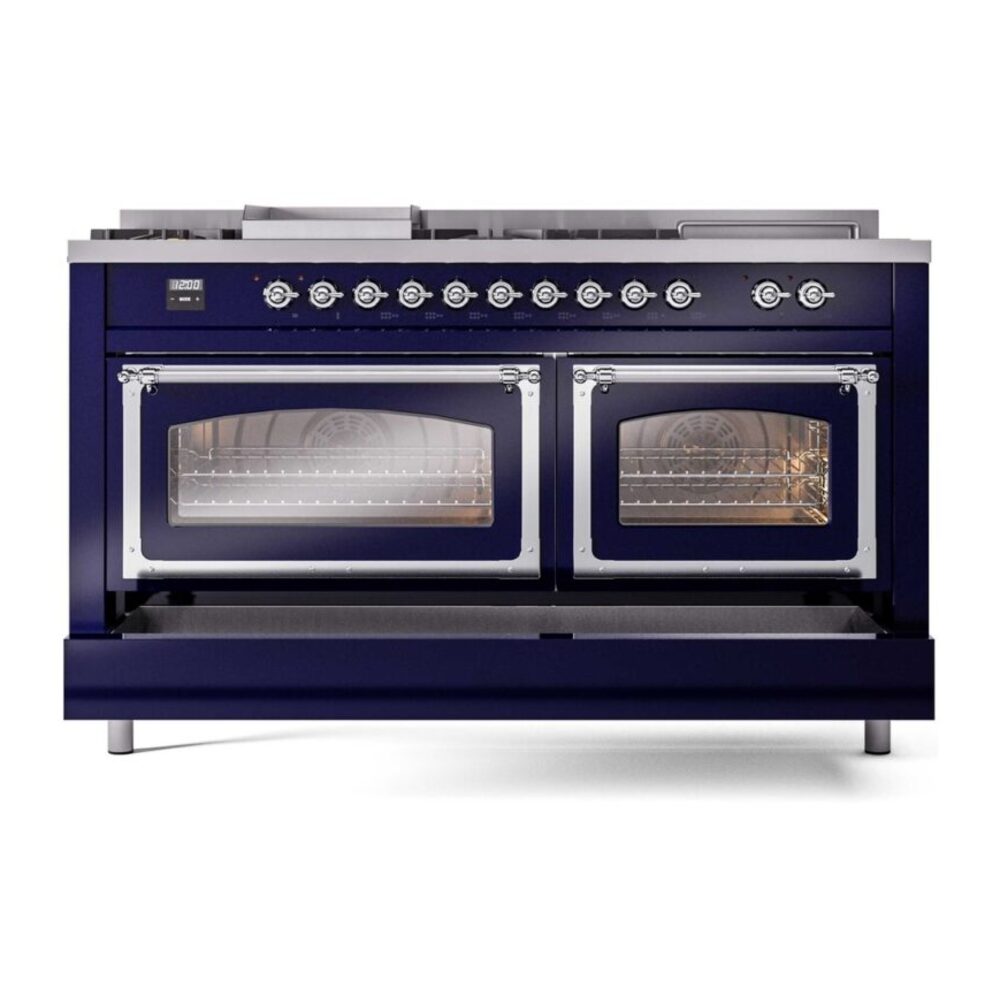 ILVE_UN60FSNMPMBC_Nostalgie_II_60"_Dual_Fuel_Range_drawer_opened