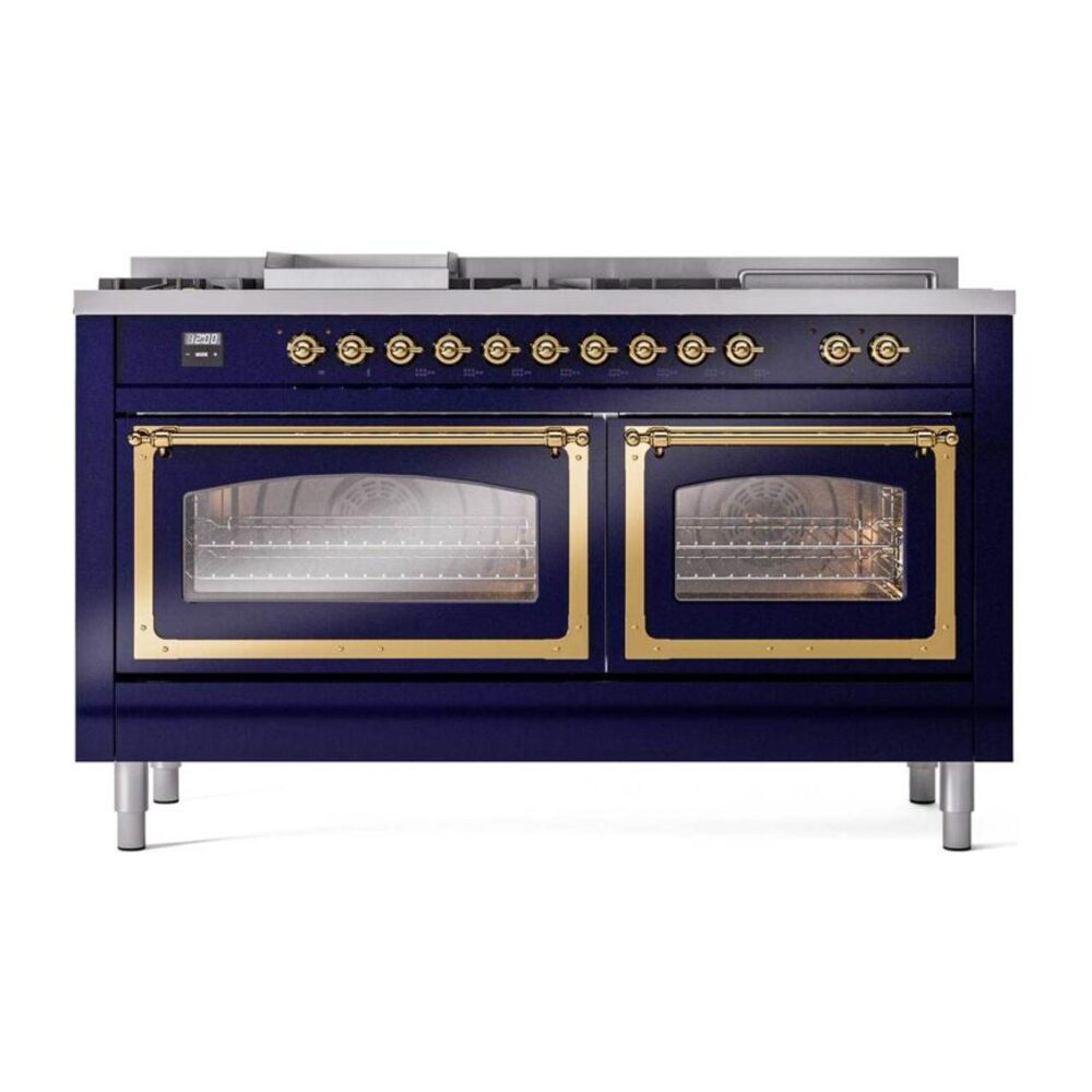 ILVE_UN60FSNMPMBGLP_Nostalgie_II_60"_Dual_Fuel_Range_front_view