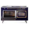 ILVE_UN60FSNMPMBGLP_Nostalgie_II_60"_Dual_Fuel_Range_main_oven_door_opened