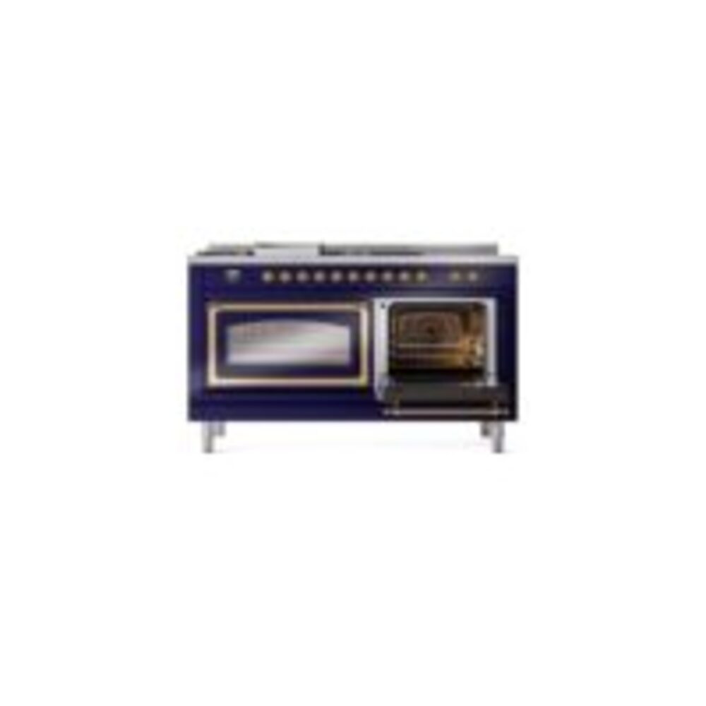 ILVE_UN60FSNMPMBG_Nostalgie_II_60"_Dual_Fuel_Range_side_oven_door_opened
