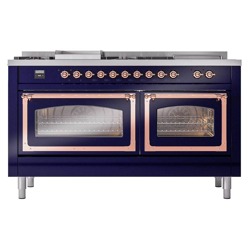 ILVE_UN60FSNMPMBPLP_Nostalgie_II_60"_Dual_Fuel_Range_front_view