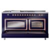 ILVE_UN60FSNMPMBPLP_Nostalgie_II_60"_Dual_Fuel_Range_drawer_opened