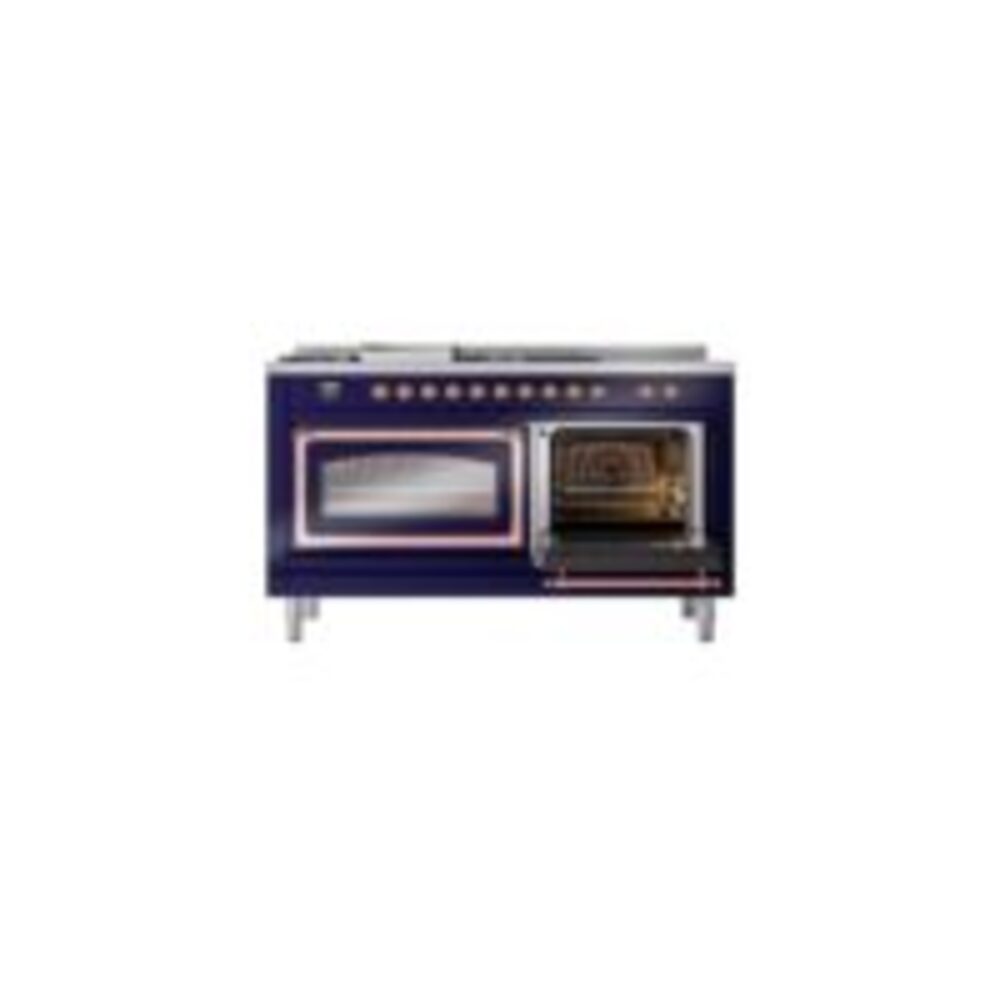 ILVE_UN60FSNMPMBP_Nostalgie_II_60"_Dual_Fuel_Range_side_oven_door_opened