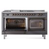 ILVE_UN60FSNMPMGBLP_Nostalgie_II_60"_Dual_Fuel_Range_main_oven_door_opened