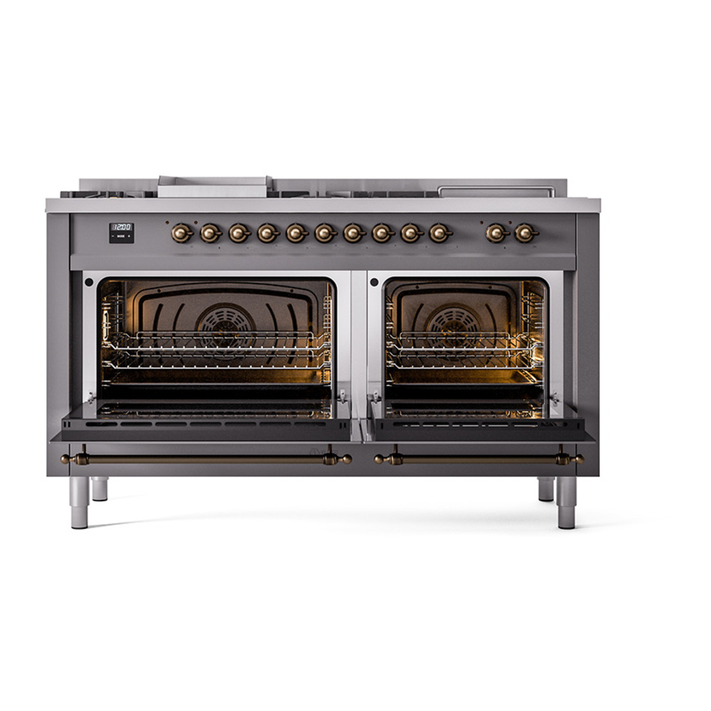ILVE_UN60FSNMPMGB_Nostalgie_II_60"_Dual_Fuel_Range_oven_door_opened