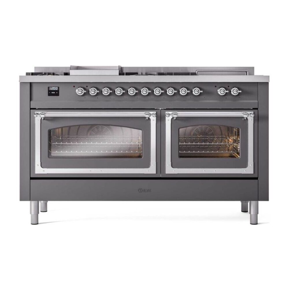 ILVE_UN60FSNMPMGC_Nostalgie_II_60"_Dual_Fuel_Range_front_view