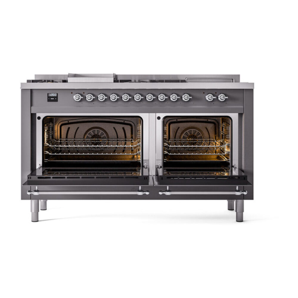 ILVE_UN60FSNMPMGC_Nostalgie_II_60"_Dual_Fuel_Range_oven_door_opened