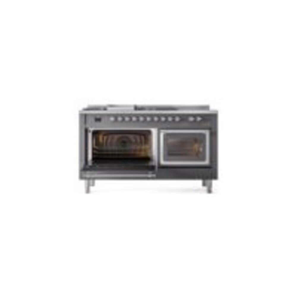 ILVE_UN60FSNMPMGC_Nostalgie_II_60"_Dual_Fuel_Range_main_oven_door_opened