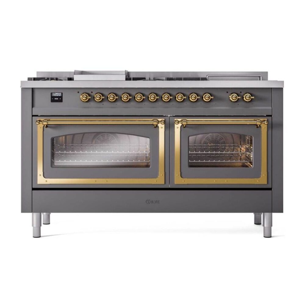 ILVE_UN60FSNMPMGGLP_Nostalgie_II_60"_Dual_Fuel_Range_front_view