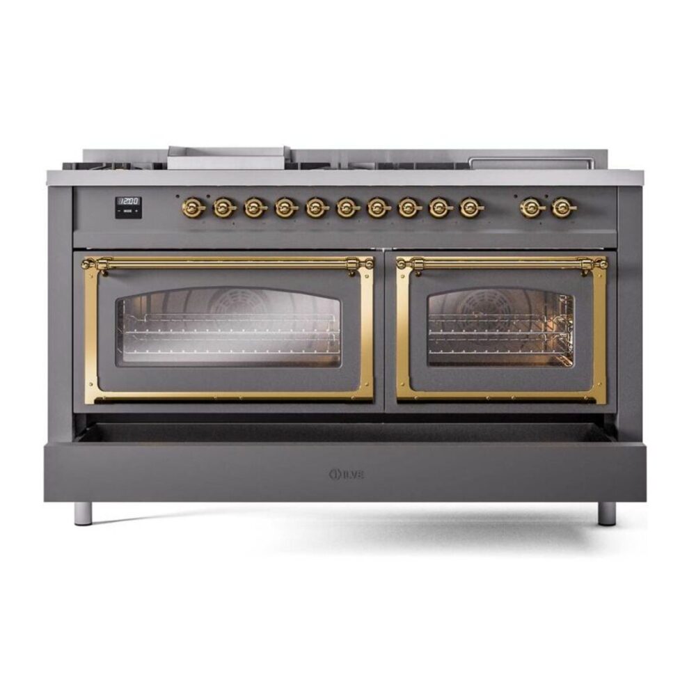 ILVE_UN60FSNMPMGGLP_Nostalgie_II_60"_Dual_Fuel_Range_drawer_opened
