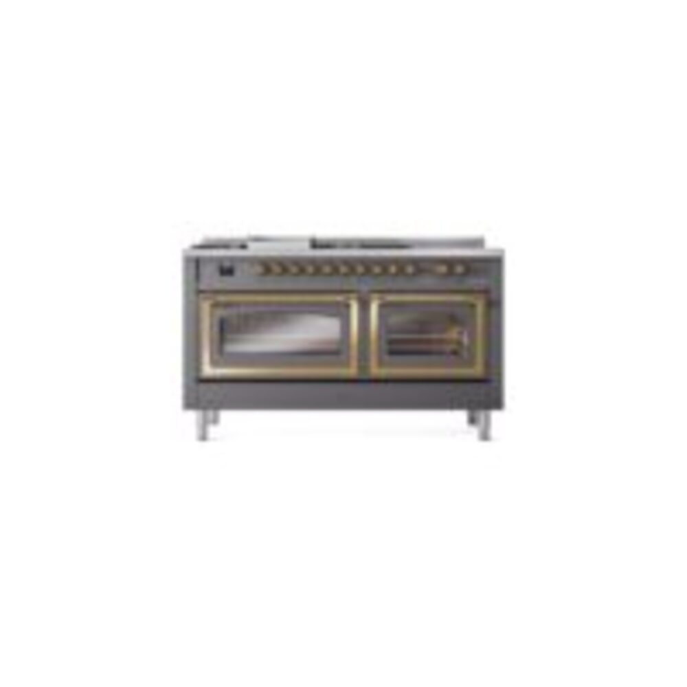 ILVE_UN60FSNMPMGG_Nostalgie_II_60"_Dual_Fuel_Range_front_view