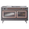 ILVE_UN60FSNMPMGPLP_Nostalgie_II_60"_Dual_Fuel_Range_front_view