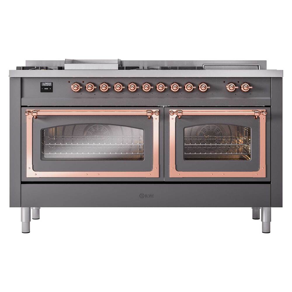 ILVE_UN60FSNMPMGPLP_Nostalgie_II_60"_Dual_Fuel_Range_front_view