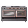 ILVE_UN60FSNMPMGPLP_Nostalgie_II_60"_Dual_Fuel_Range_drawer_opened