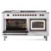 ILVE_UN60FSNMPRABLP_Nostalgie_II_60"_Dual_Fuel_Range_main_oven_door_opened