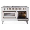 ILVE_UN60FSNMPRAB_Nostalgie_II_60"_Dual_Fuel_Range_side_oven_door_opened