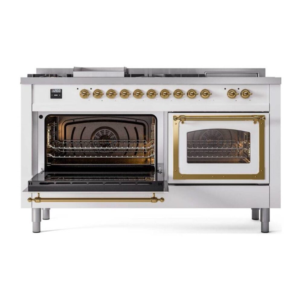 ILVE_UN60FSNMPRAGLP_Nostalgie_II_60"_Dual_Fuel_Range_main_oven_door_opened
