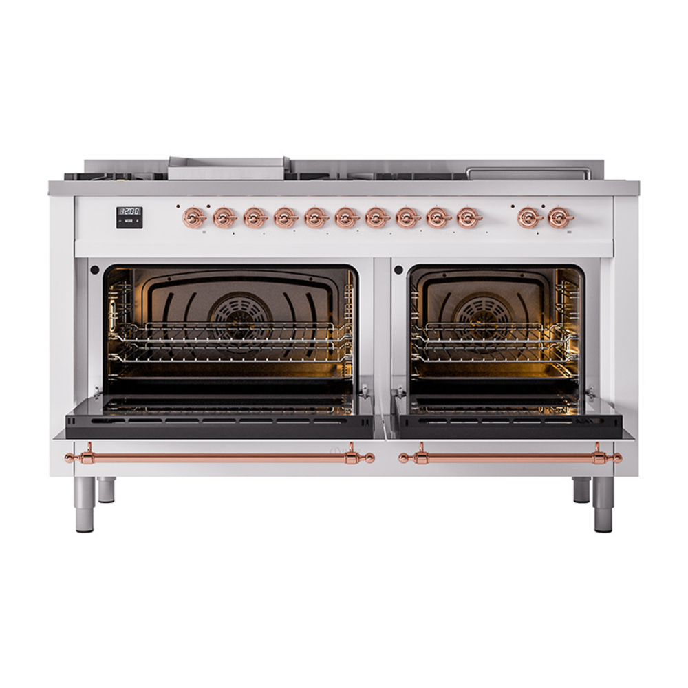 ILVE_UN60FSNMPRAPLP_Nostalgie_II_60"_Dual_Fuel_Range_oven_door_opened