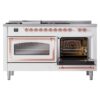 ILVE_UN60FSNMPRAPLP_Nostalgie_II_60"_Dual_Fuel_Range_side_oven_door_opened