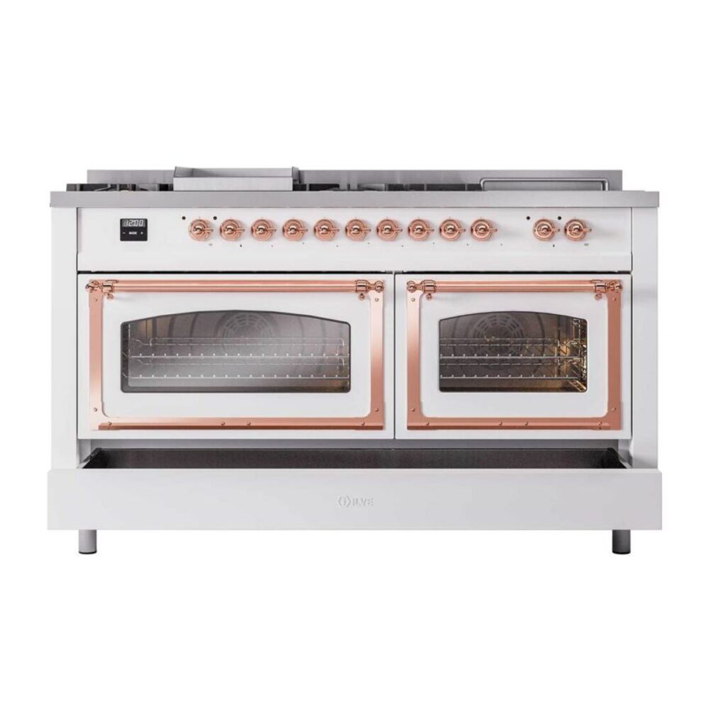 ILVE_UN60FSNMPRAP_Nostalgie_II_60"_Dual_Fuel_Range_drawer_opened
