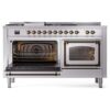 ILVE_UN60FSNMPSSBLP_Nostalgie_II_60"_Dual_Fuel_Range_main_oven_door_opened