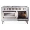 ILVE_UN60FSNMPSSBLP_Nostalgie_II_60"_Dual_Fuel_Range_side_oven_door_opened