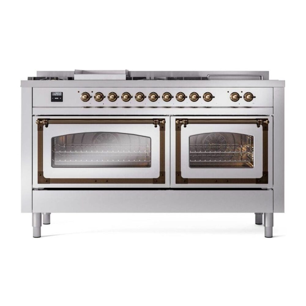 ILVE_UN60FSNMPSSB_Nostalgie_II_60"_Dual_Fuel_Range_front_view
