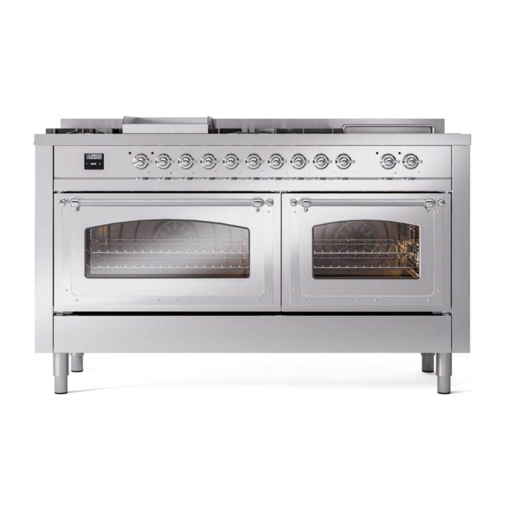 ILVE_UN60FSNMPSSCLP_Nostalgie_II_60"_Dual_Fuel_Range_front_view