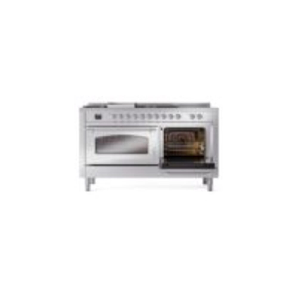 ILVE_UN60FSNMPSSCLP_Nostalgie_II_60"_Dual_Fuel_Range_side_oven_door_opened