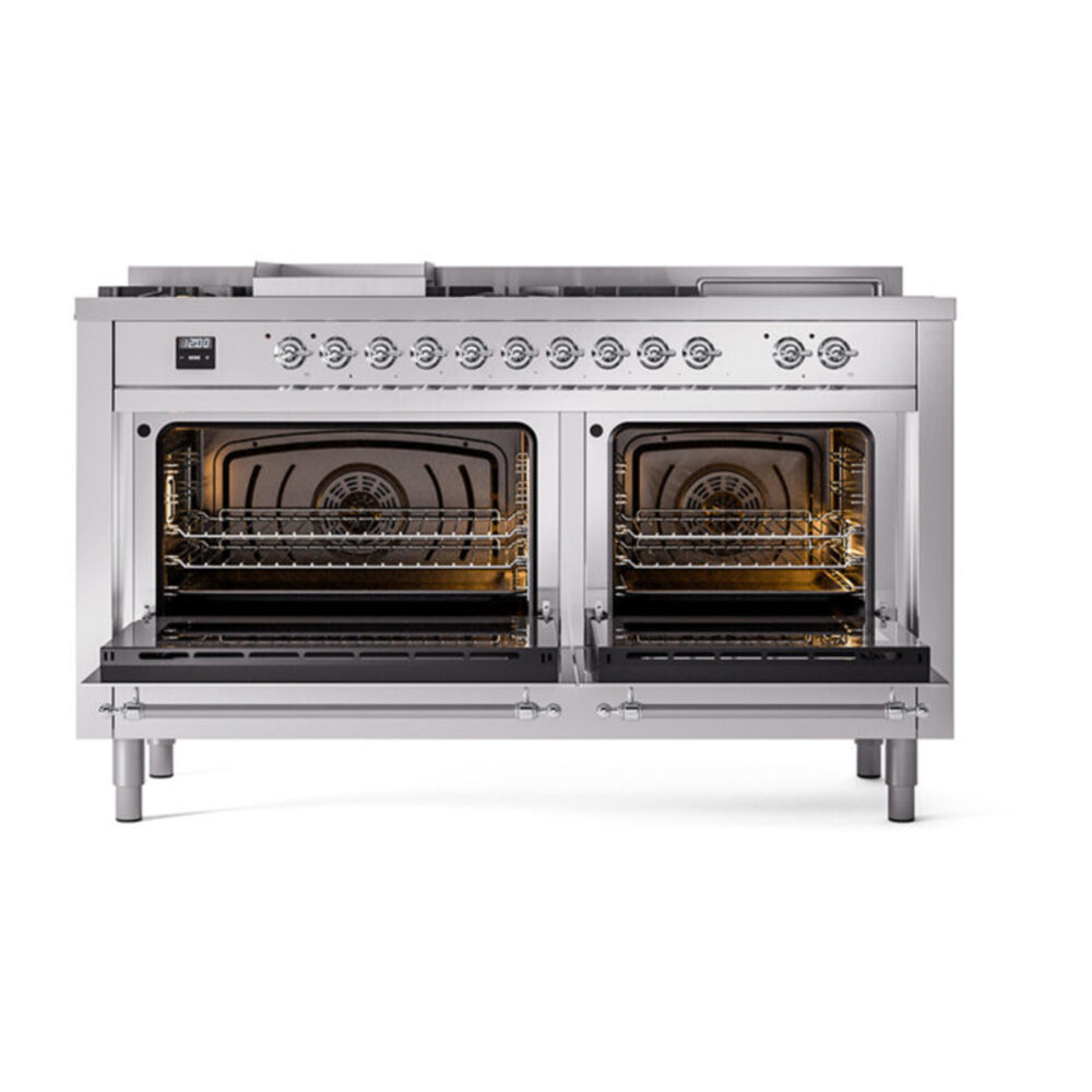 ILVE_UN60FSNMPSSC_Nostalgie_II_60"_Dual_Fuel_Range_oven_door_opened