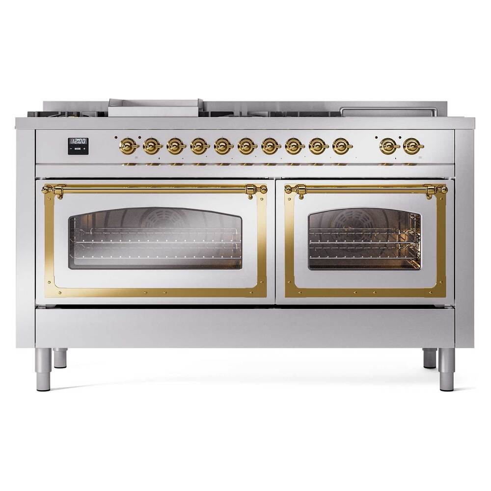 ILVE_UN60FSNMPSSG_Nostalgie_II_60"_Dual_Fuel_Range_front_view