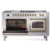 ILVE_UN60FSNMPSSG_Nostalgie_II_60"_Dual_Fuel_Range_main_oven_door_opened