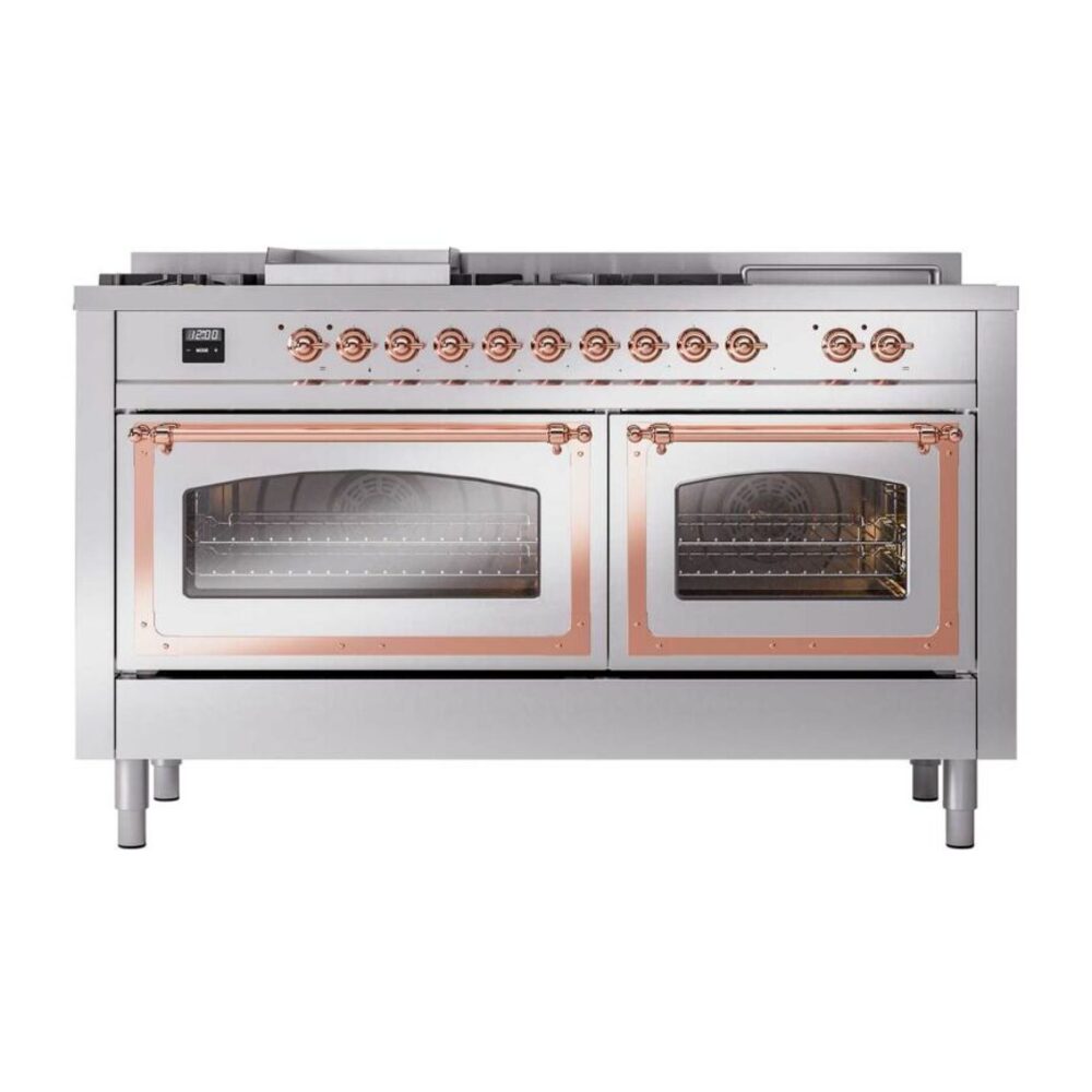ILVE_UN60FSNMPSSP_Nostalgie_II_60"_Dual_Fuel_Range_front_view