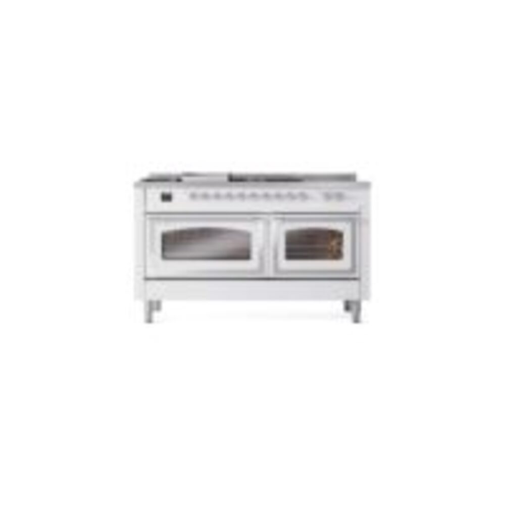 ILVE_UN60FSNMPWHCLP_Nostalgie_II_60"_Dual_Fuel_Range_front_view