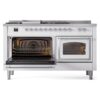 ILVE_UN60FSNMPWHC_Nostalgie_II_60"_Dual_Fuel_Range_main_oven_door_opened