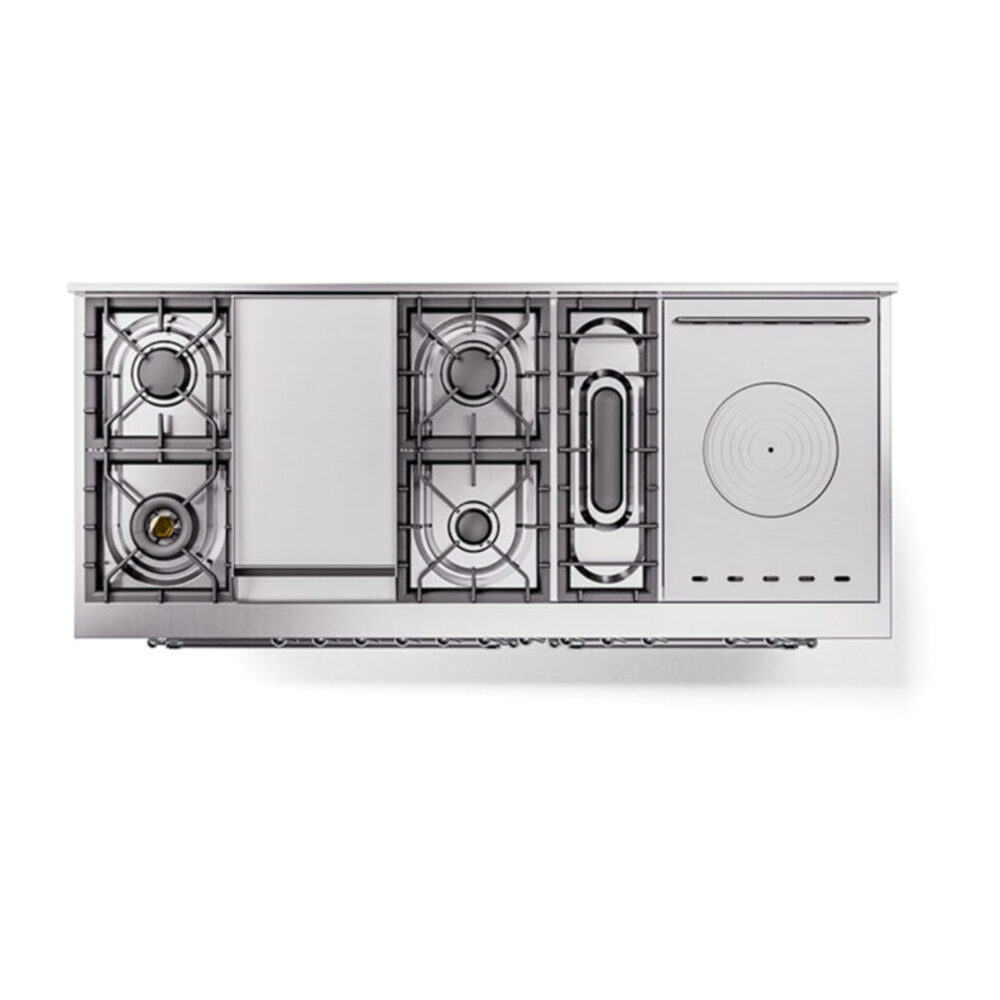 ILVE_UN60FSNMPWHC_Nostalgie_II_60"_Dual_Fuel_Range_top_view