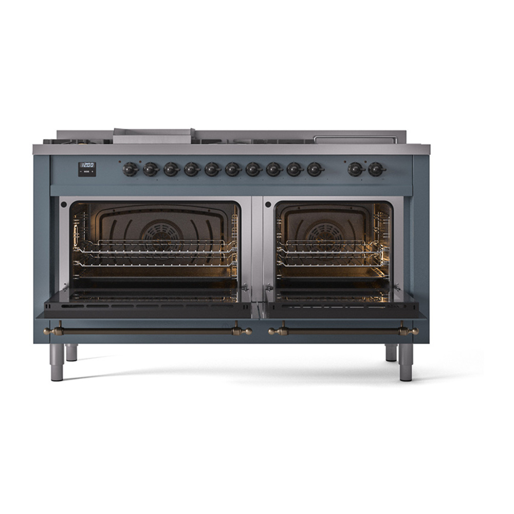 ILVE_UN60FSQNMPBGB_Nostalgie_II_60"_Dual_Fuel_Range_oven_door_opened