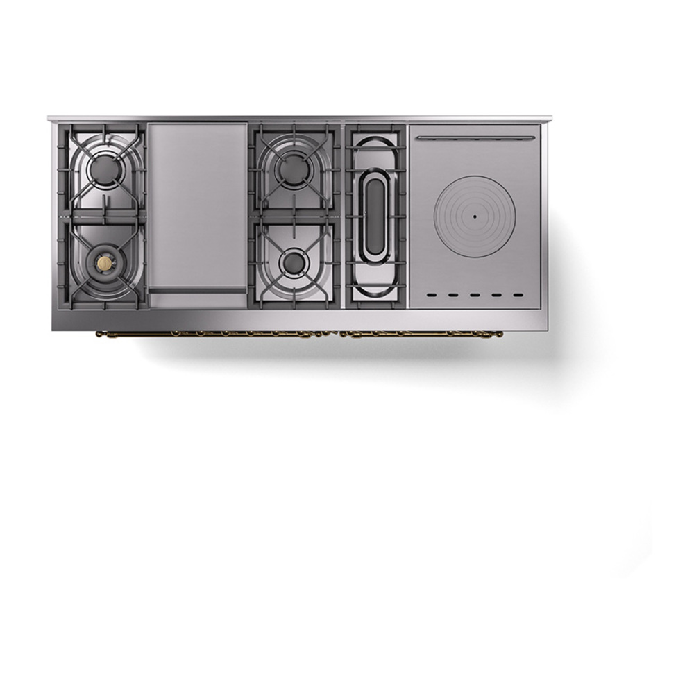 ILVE_UN60FSQNMPBGG_Nostalgie_II_60"_Dual_Fuel_Range_top_view