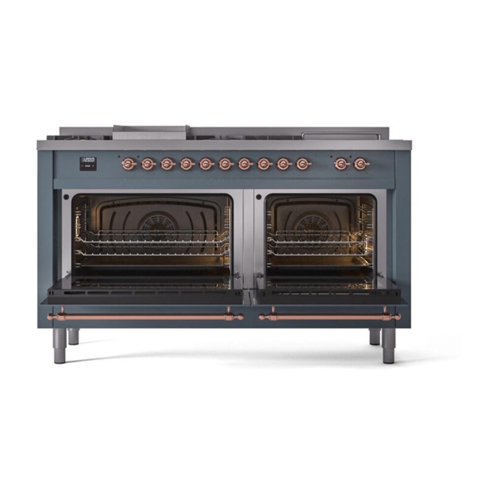 ILVE_UN60FSQNMPBGP_Nostalgie_II_60"_Dual_Fuel_Range_oven_door_opened