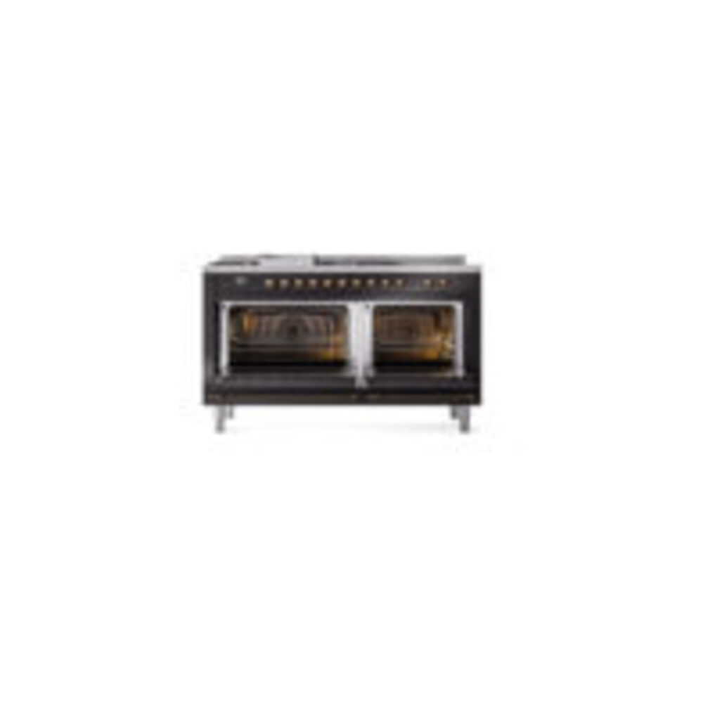 ILVE_UN60FSQNMPBKBLP_Nostalgie_II_60"_Dual_Fuel_Range_oven_door_opened