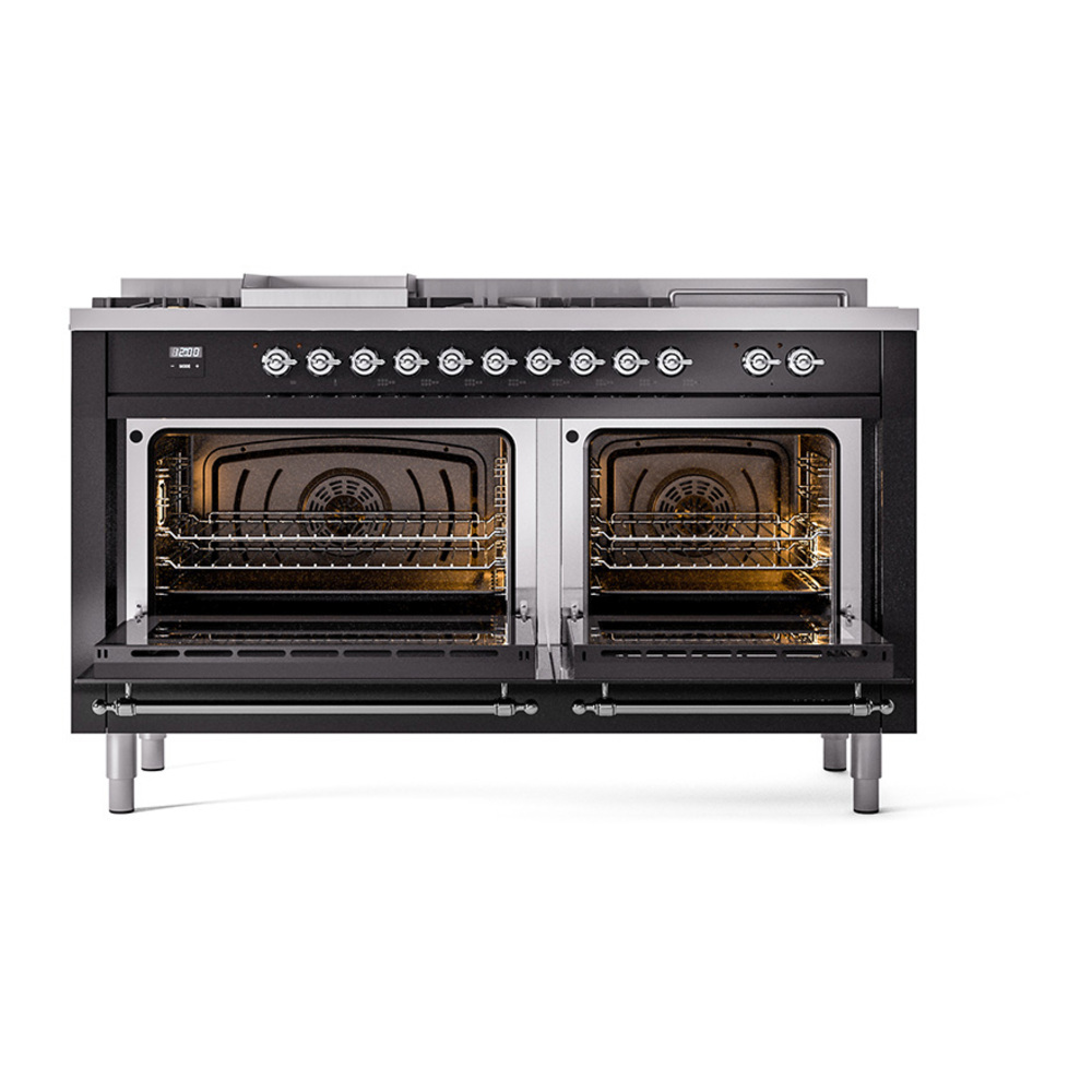 ILVE_UN60FSQNMPBKC_Nostalgie_II_60"_Dual_Fuel_Range_oven_door_opened