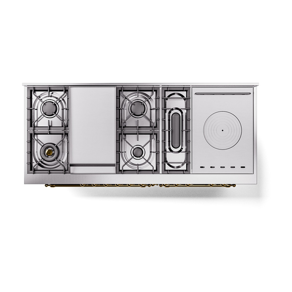 ILVE_UN60FSQNMPBKG_Nostalgie_II_60"_Dual_Fuel_Range_top_view