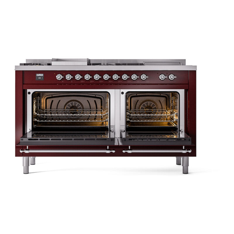 ILVE_UN60FSQNMPBUC_Nostalgie_II_60"_Dual_Fuel_Range_oven_door_opened