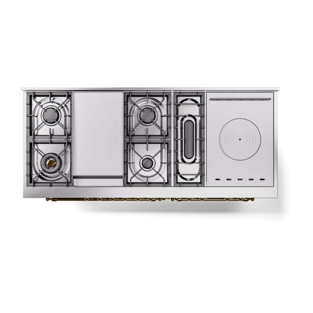 ILVE_UN60FSQNMPBUGLP_Nostalgie_II_60"_Dual_Fuel_Range_top_view