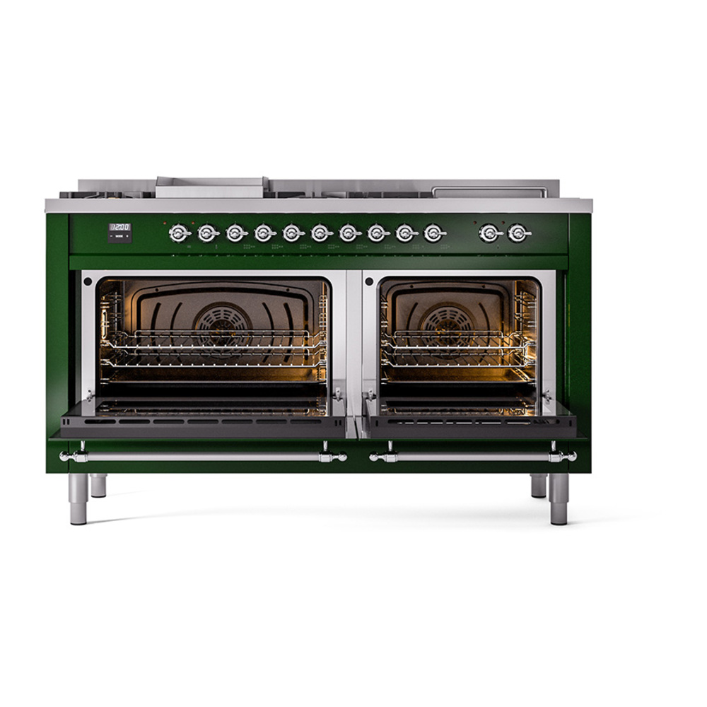 ILVE_UN60FSQNMPEGCLP_Nostalgie_II_60"_Dual_Fuel_Range_oven_door_opened