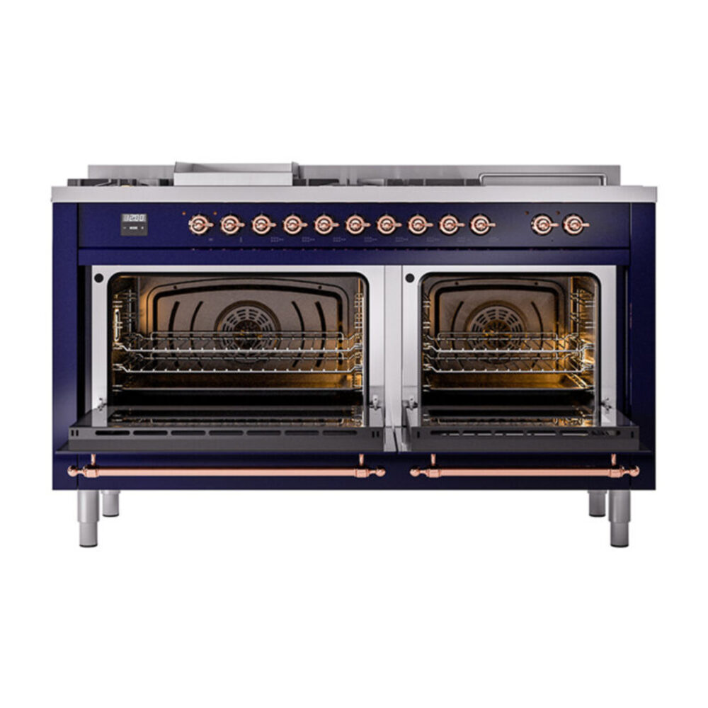 ILVE_UN60FSQNMPMBPLP_Nostalgie_II_60"_Dual_Fuel_Range_oven_door_opened