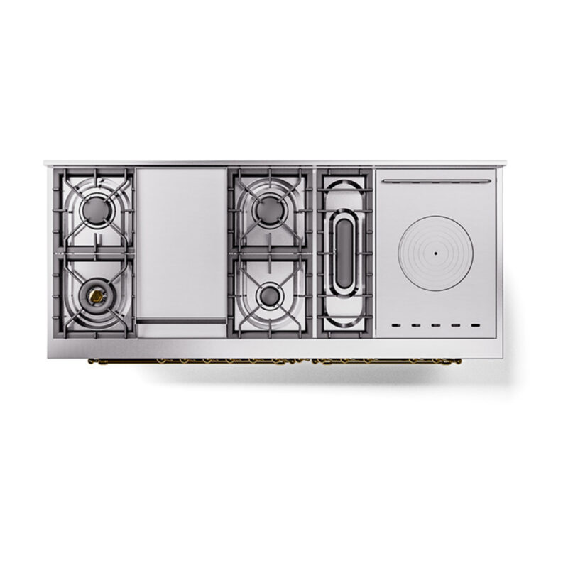 ILVE_UN60FSQNMPMGGLP_Nostalgie_II_60"_Dual_Fuel_Range_top_view